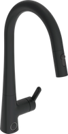 Kitchen faucet with dishwasher valve, 3 V | 3031F-33 | Matt black