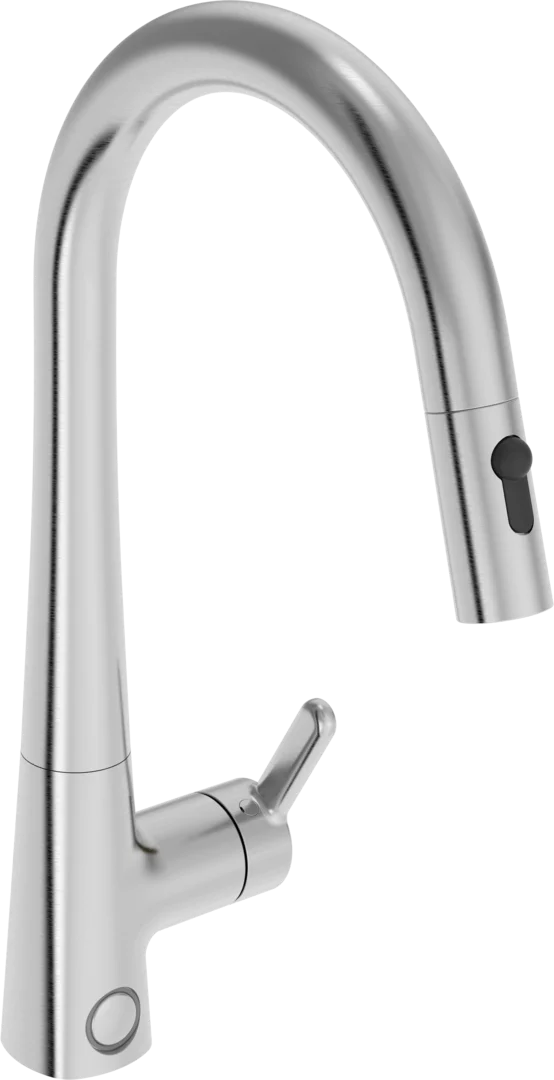 Kitchen faucet with dishwasher valve, 3 V | 3031F-80 | Brushed steel