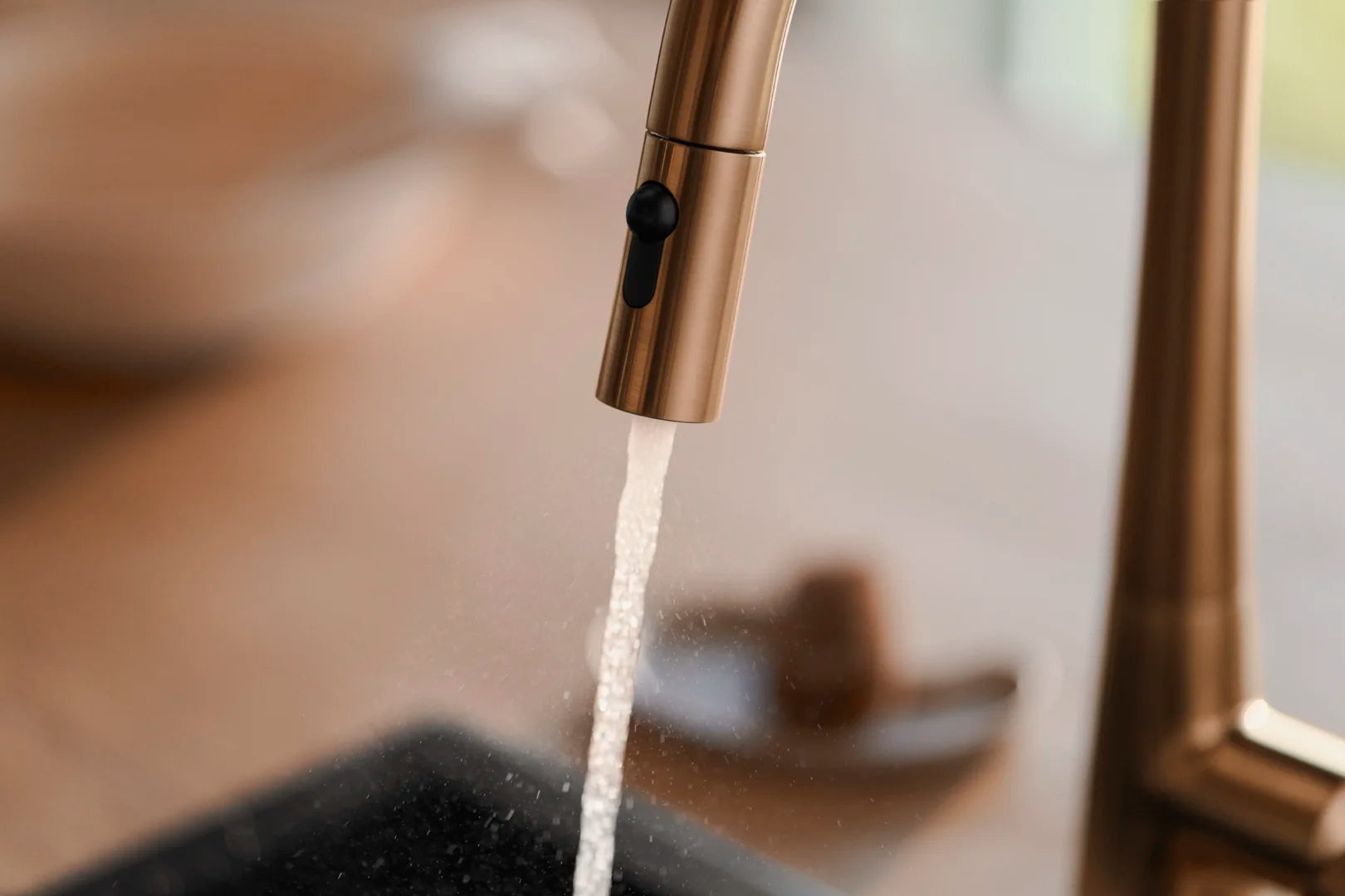 Kitchen faucet with dishwasher valve, 3 V | 3031F-81 | Brushed bronze