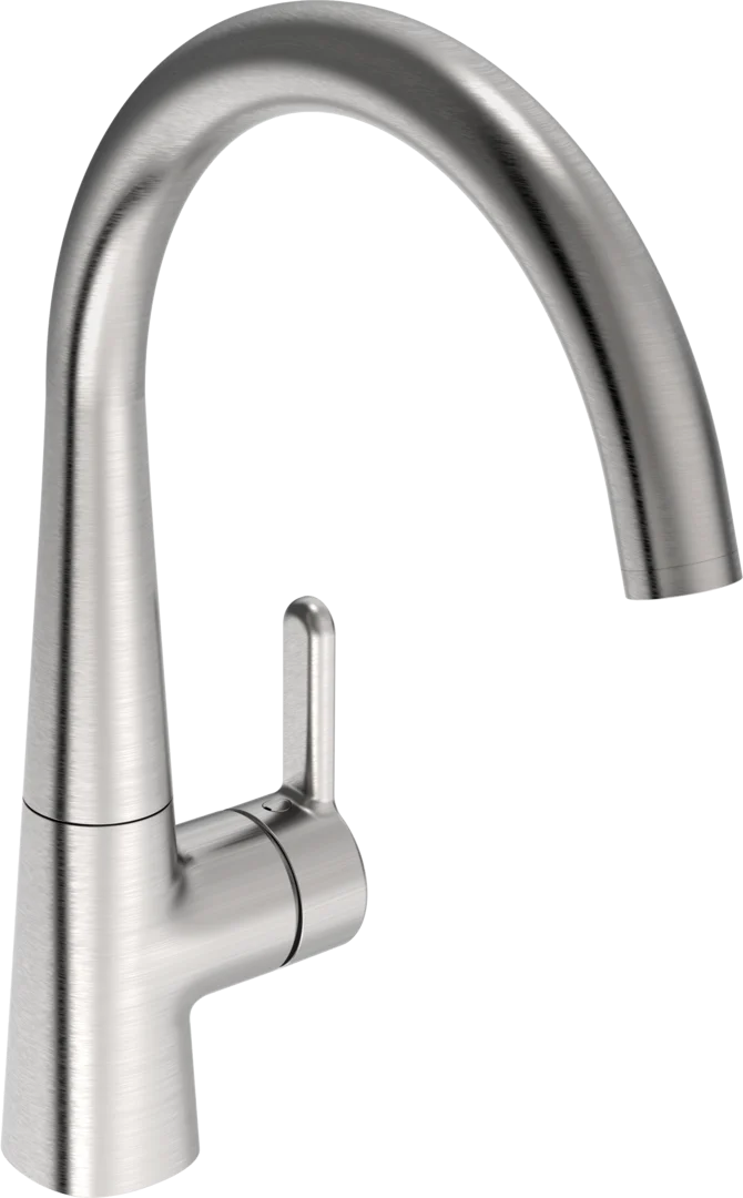 Kitchen faucet with dishwasher valve, 3 V | 3035F-80 | Brushed steel