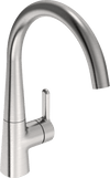 Kitchen faucet with dishwasher valve, 3 V | 3035F-80 | Brushed steel