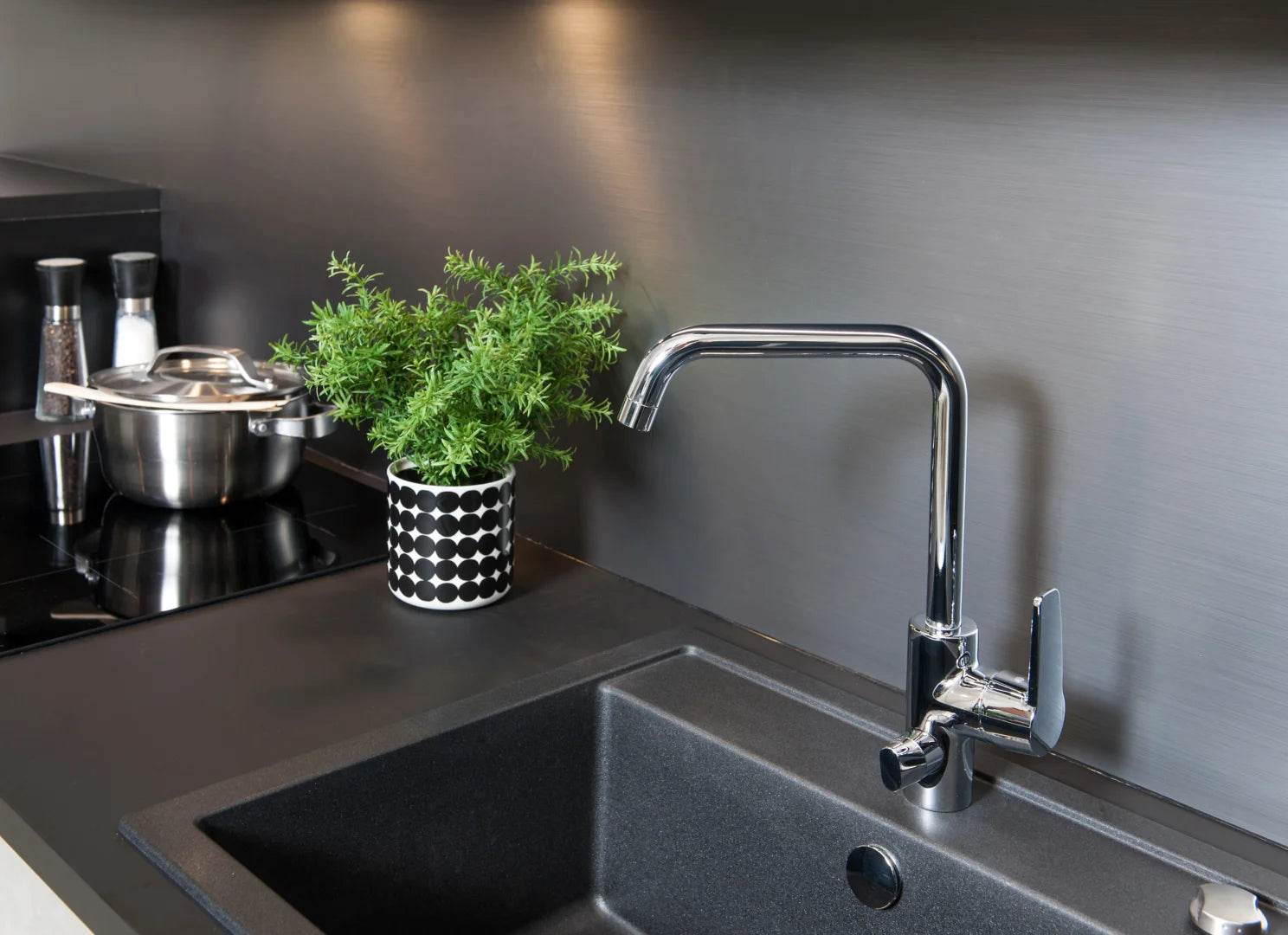 Kitchen faucet with dishwasher valve | 3936F | Chrome