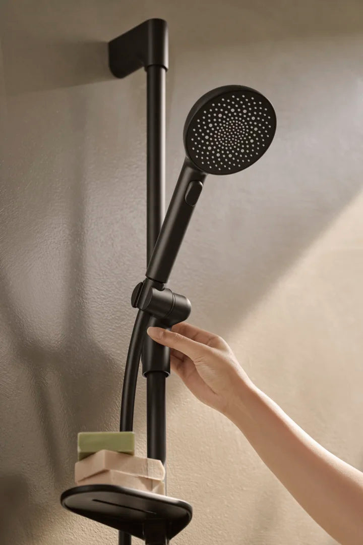 Bath and shower faucet with shower set | 4749-33 | Matt black