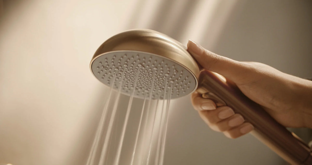 Bath and shower faucet with shower set | 4749-81 | Brushed bronze