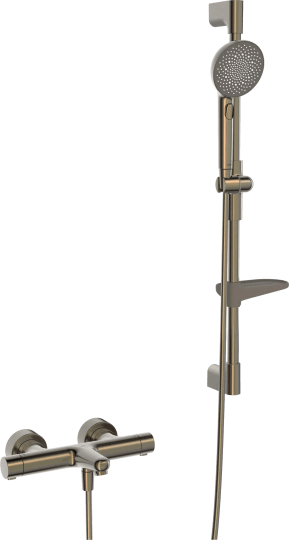 Bath and shower faucet with shower set | 4749-81 | Brushed bronze