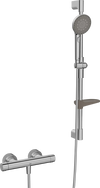 Shower faucet with shower set | 4769-80 | Brushed steel