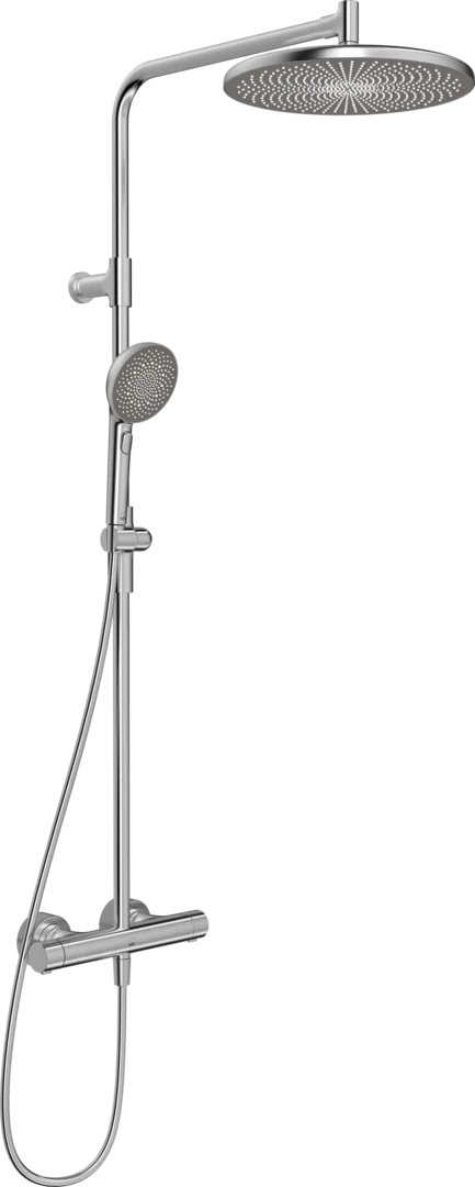 Dusjkran med rain shower | 4792-80 | Børstet stål