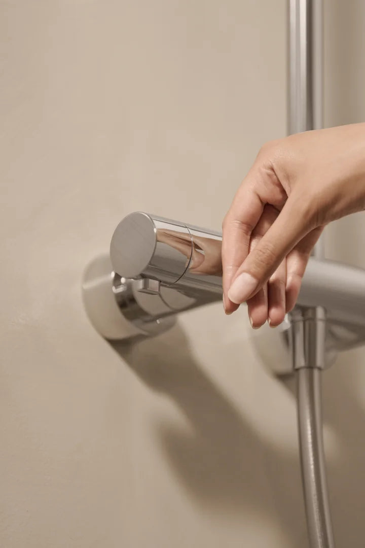 Dusjkran med rain shower | 4792-80 | Børstet stål