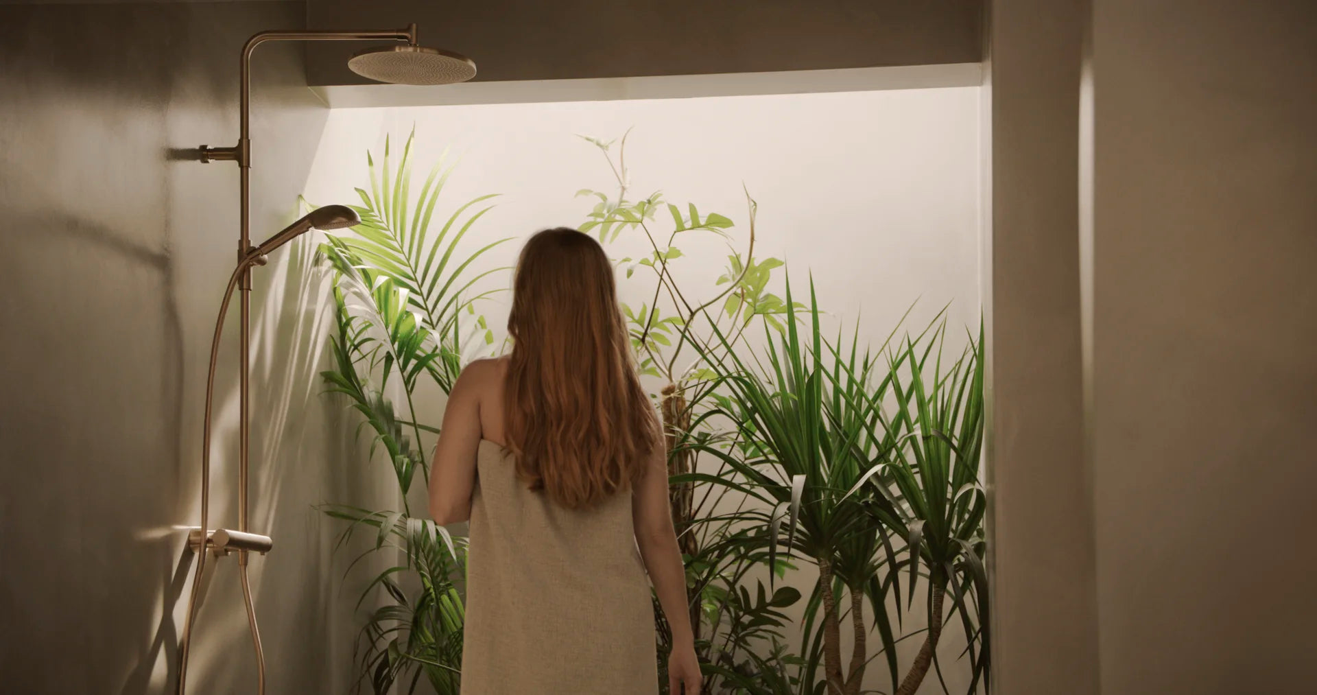 Dusjkran med rain shower | 4792-81 | Børstet bronse