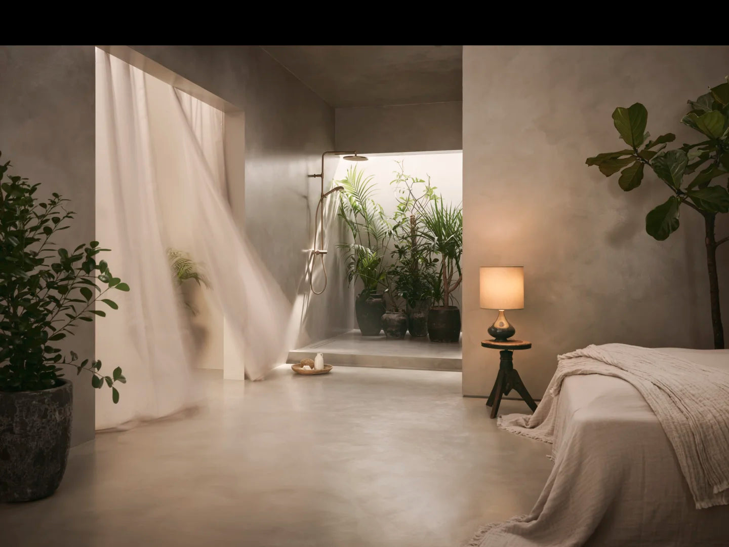 Dusjkran med rain shower | 4792-81 | Børstet bronse