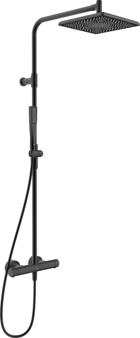 Dusjkran med rain shower | 4796-33 | Svart matt