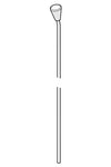 Pop-up operating rod, L=380 | 559529 | Chrome