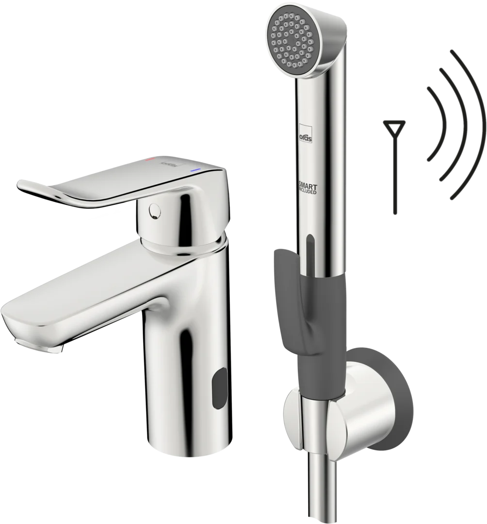 Washbasin faucet, 3 V, non-Bluetooth | 5705FQ | Chrome