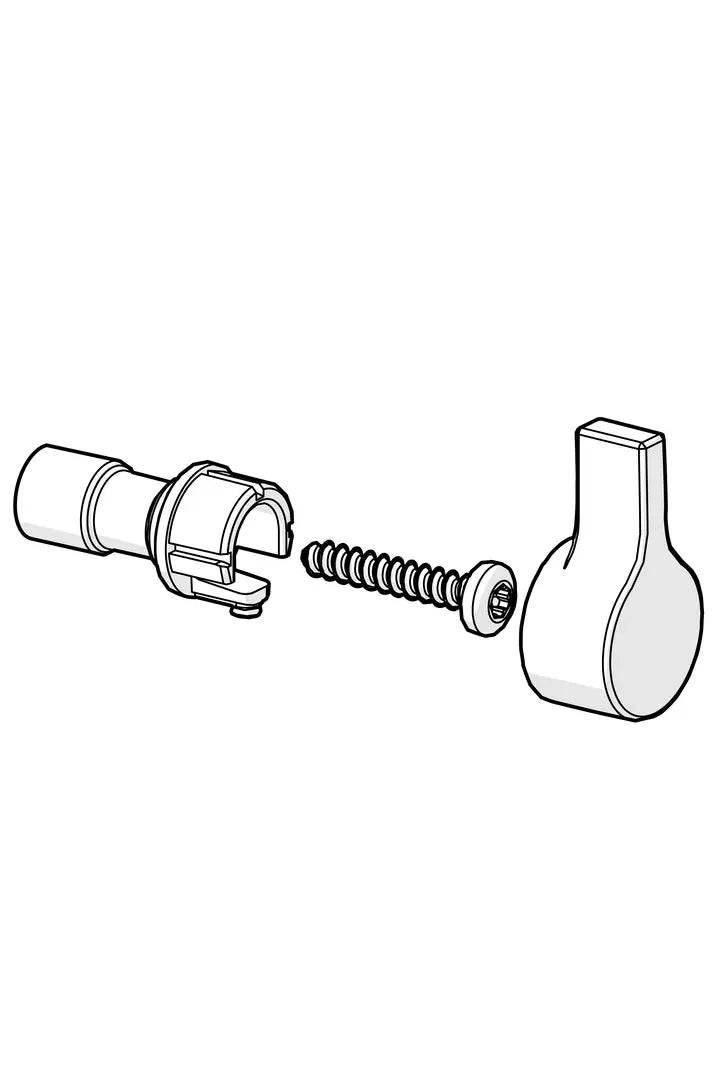 Temperature control handle | 601709V | Chrome