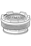 Aerator and key, M21.5x1 HC B | 601920V