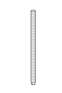 Pinneskrue, M8x1, L=140