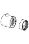 Temperature control handle | 602062V | Chrome