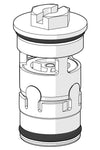 One-way valve with litter screen | 602346V