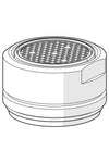 Aerator, M24x1 STD HC, 6 l/min, Laminar | 602670V | Chrome