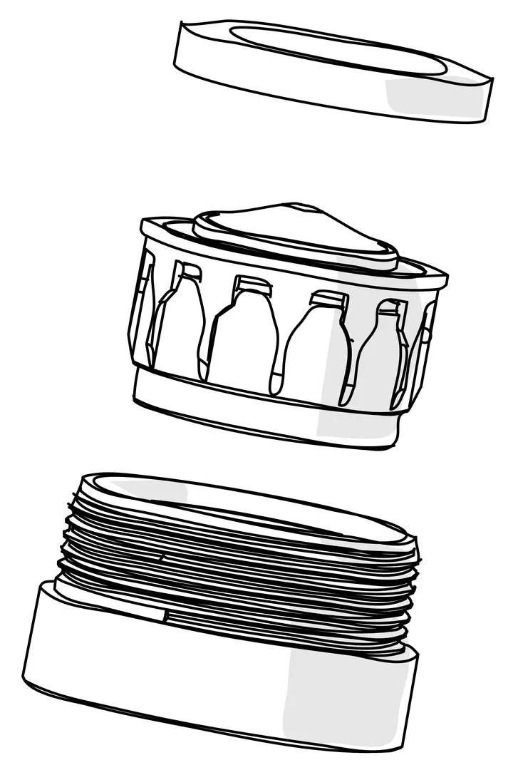 Aerator and key, M24x1 | 602705V | Chrome