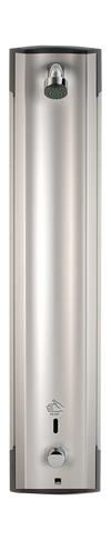 Shower panel, 6 V | 6664F | Aluminium/Chrome