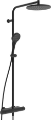 Dusjkran med rain shower | 7192N-33 | Svart matt