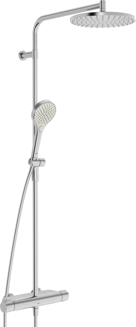 Dusjkran med rain shower | 7192N-80 | Børstet stål