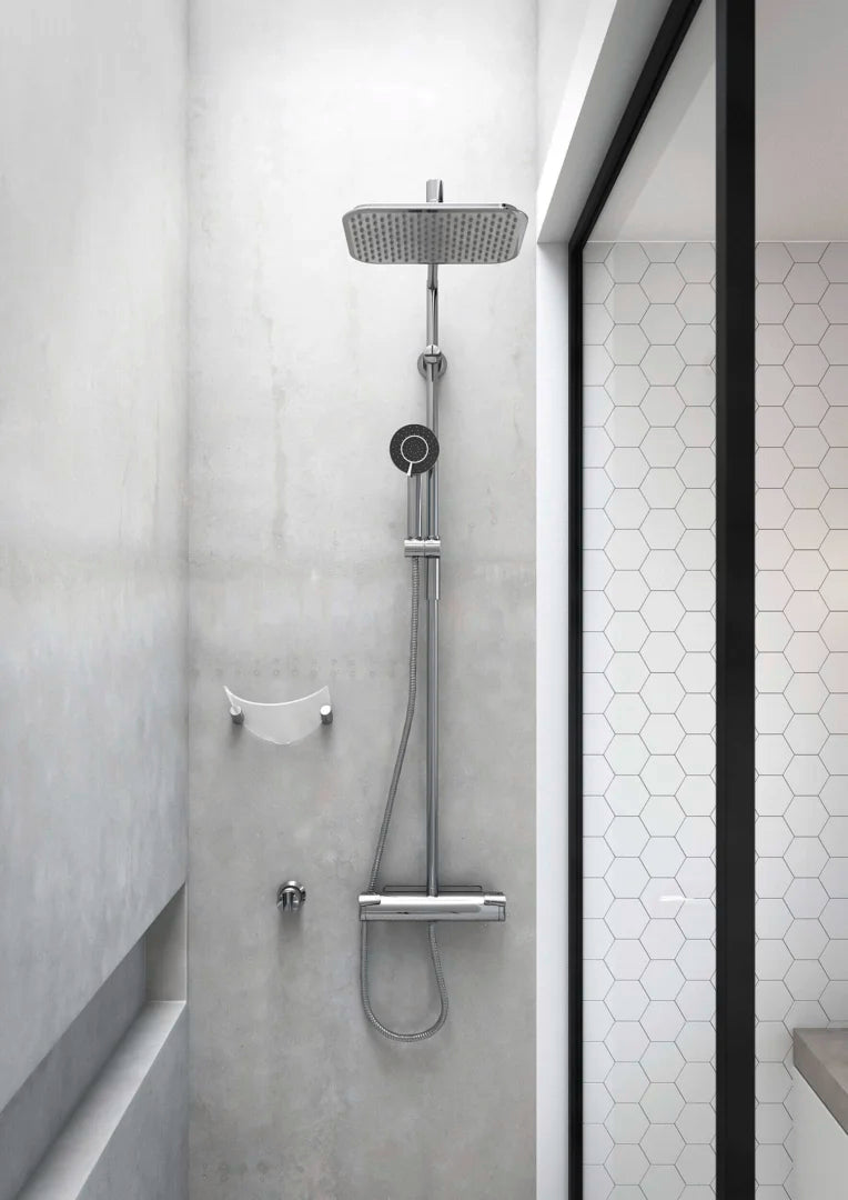 Dusjkran med rain shower | 7192 | Krom