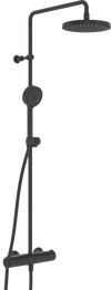 Dusjkran med rain shower | 7402C-33 | Svart matt