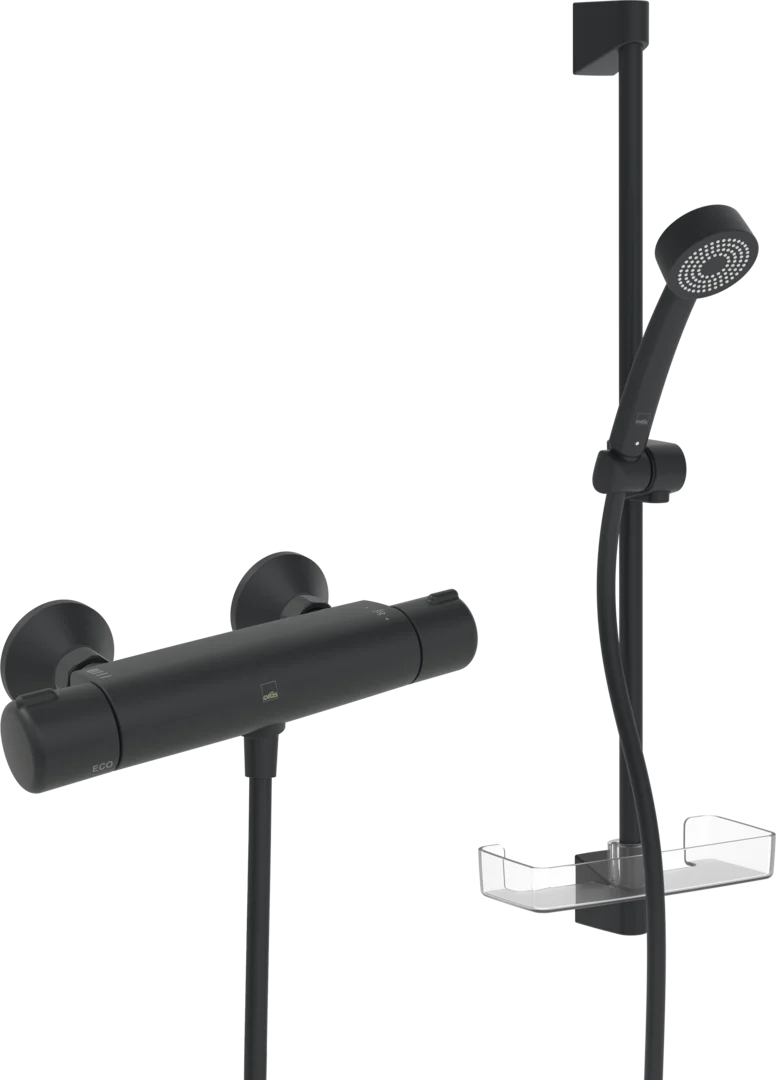 Shower faucet with shower set | 7412G-33 | Matt black